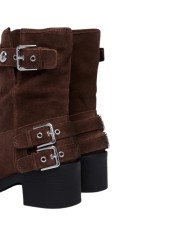 Stivaletto Guess Donna Matley Con Tacco Suede Brown