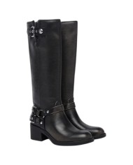 Stivale Guess Donna Matley Con Tacco Leather Black