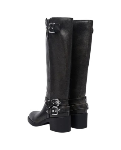 Stivale Guess Donna Matley Con Tacco Leather Black