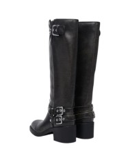 Stivale Guess Donna Matley Con Tacco Leather Black