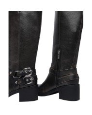 Stivale Guess Donna Matley Con Tacco Leather Black