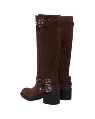 Stivale Guess Donna Matley Con Tacco Suede Brown
