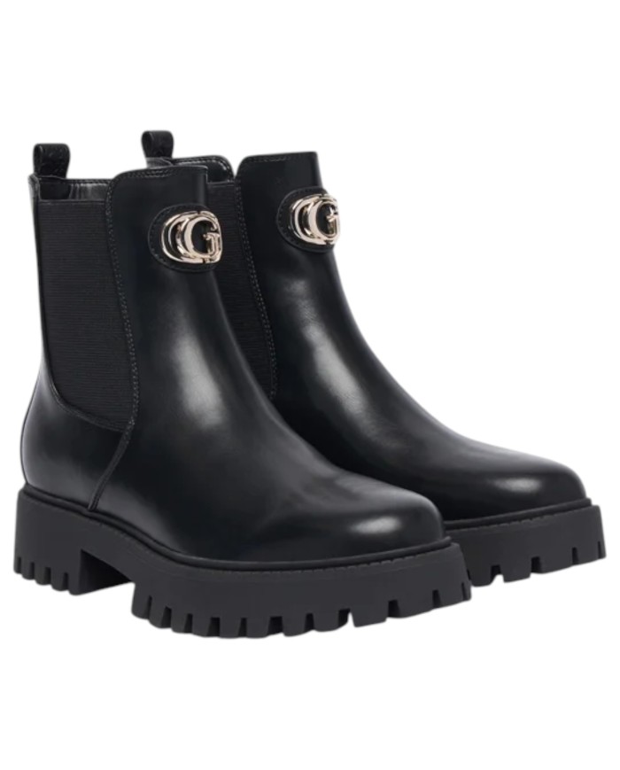 Stivaletto Guess Donna Fida Tronchetto Leather Black