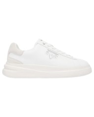 Sneakers Guess Uomo Elban Triangle Logo Suede Leather White