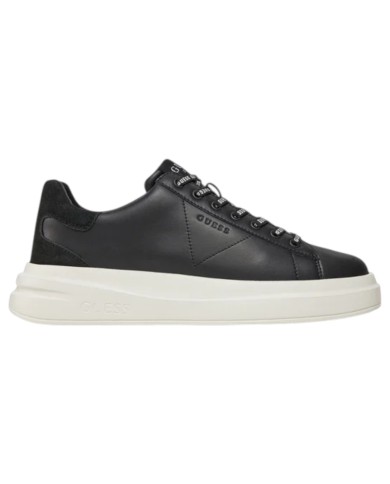 Sneakers Uomo Guess Elba Patch Logo Leather Black