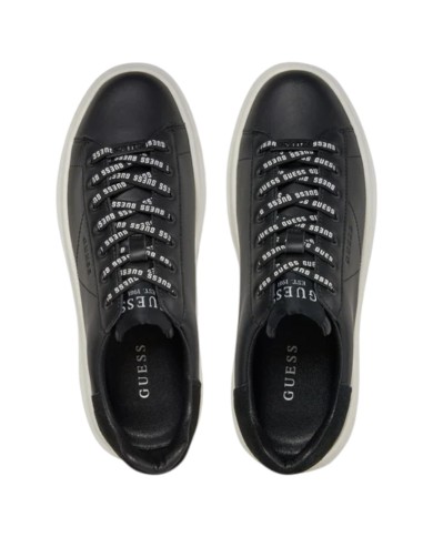 Sneakers Uomo Guess Elba Patch Logo Leather Black