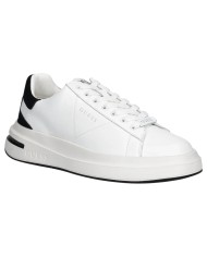 Sneakers Uomo Guess Elba Patch Logo Leather White Black