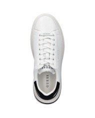 Sneakers Uomo Guess Elba Patch Logo Leather White Black