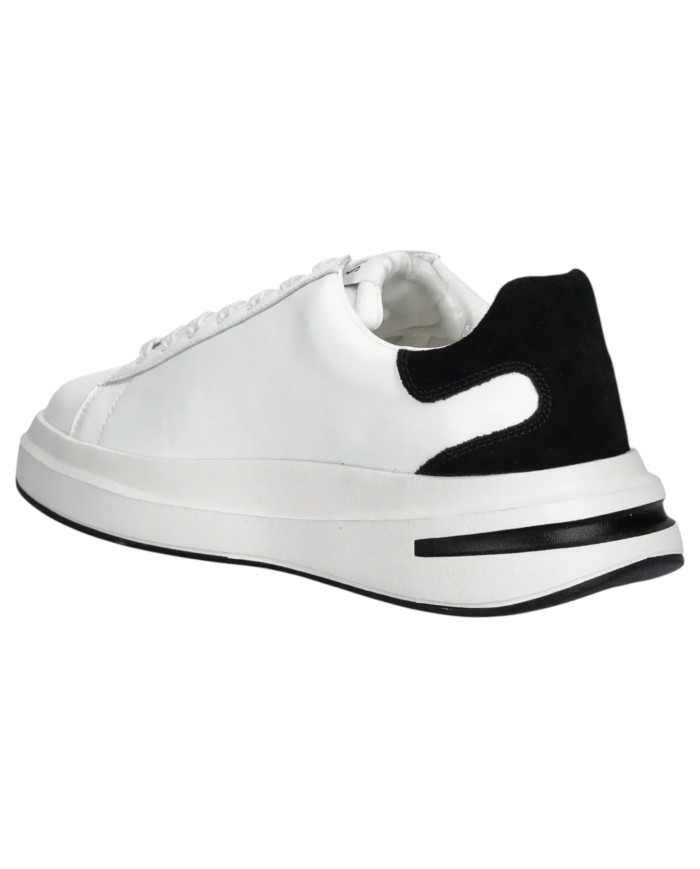 Sneakers Uomo Guess Elba Patch Logo Leather White Black
