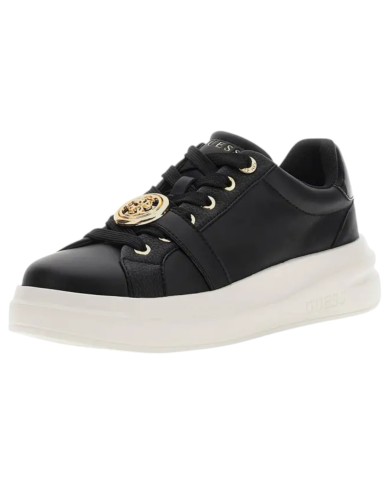 Sneakers Donna Guess Erizo 4 G Logo Leather Black