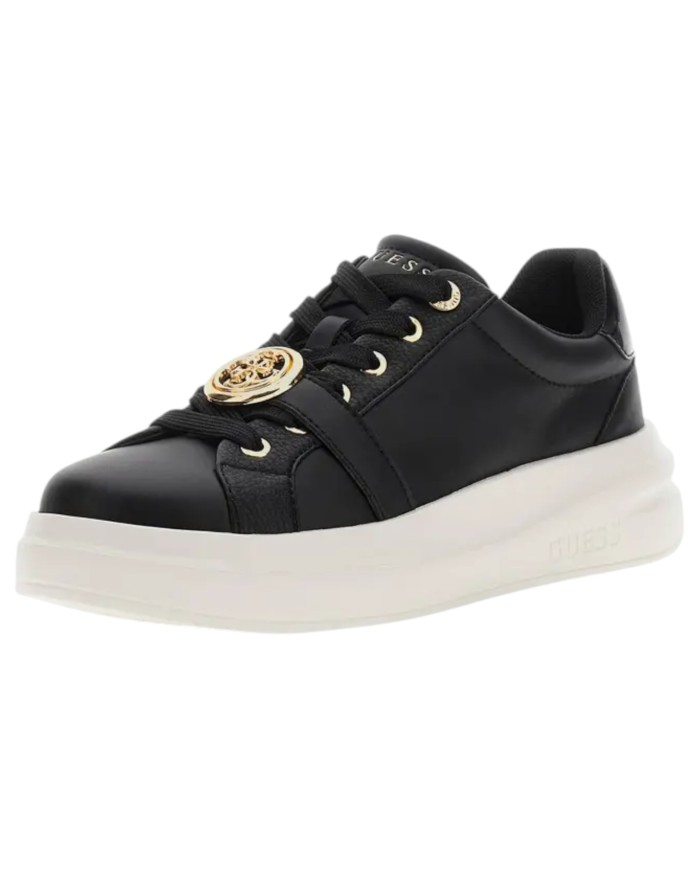 Sneakers Donna Guess Erizo 4 G Logo Leather Black
