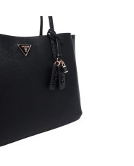 Shopper Donna Guess Noelle Saffiano Leather Black