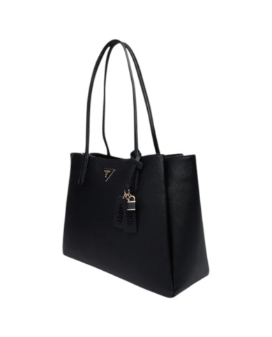 Shopper Donna Guess Noelle Saffiano Leather Black