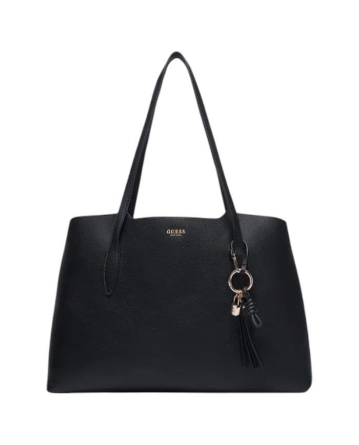 Shopper Donna Guess Melody Con Pochette Leather Black