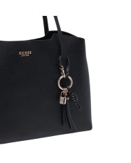 Shopper Donna Guess Melody Con Pochette Leather Black