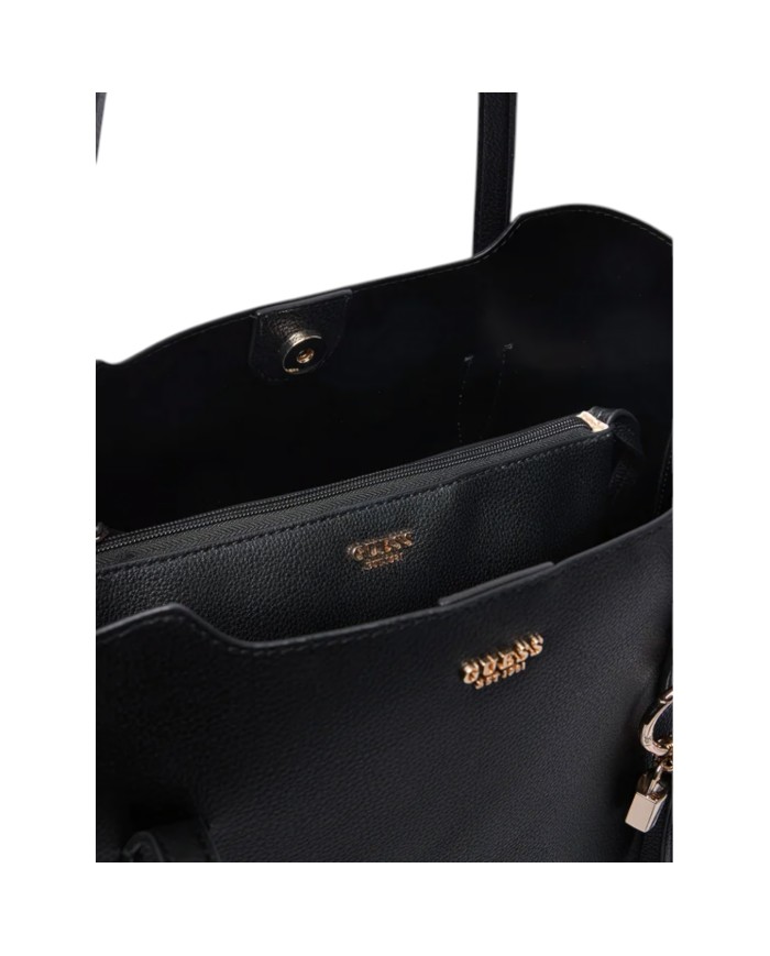 Shopper Donna Guess Melody Con Pochette Leather Black