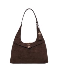 Shopper Donna Guess Ella Hobo Suede Espresso Brown