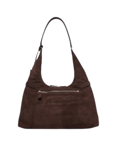 Shopper Donna Guess Ella Hobo Suede Espresso Brown