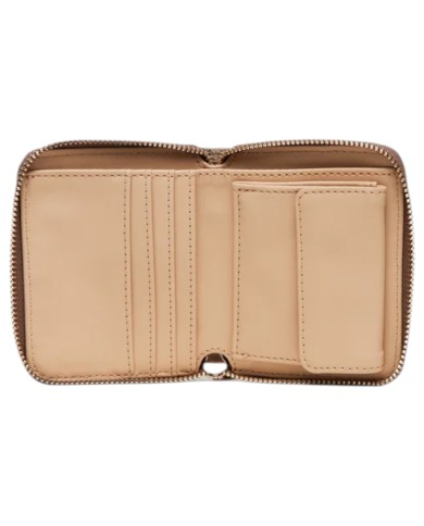 Portafoglio Donna Guess Laurel II Slg 4 G Logo Leather Latte beige