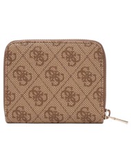 Portafoglio Donna Guess Laurel II Slg 4 G Logo Leather Latte beige