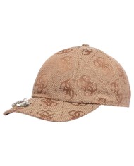 Cappello Donna Guess Audrey 4 G Logo Baseball Cap Cotton Latte Beige
