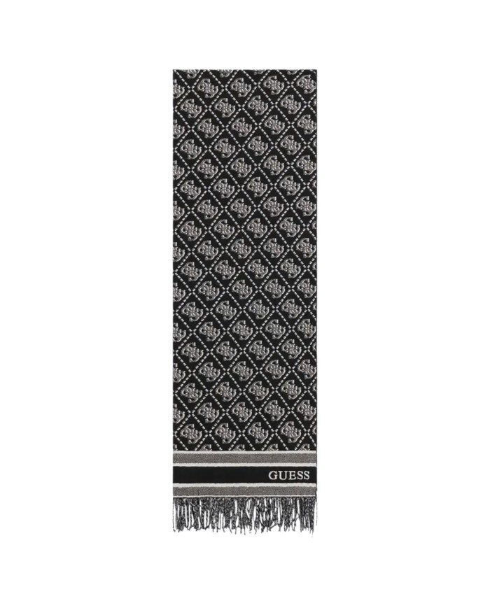 Sciarpa Donna Guess Scarf  65 x 190 Jacquard 4 G Logo Black Logo