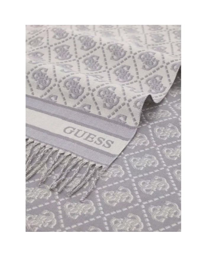 Sciarpa Donna Guess Scarf Jacquard 4 G Logo Grey Logo