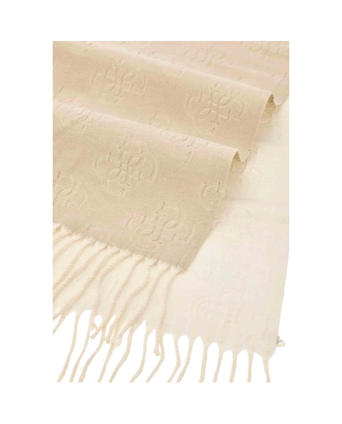 Sciarpa Donna Guess Scarf 70 X 180 4 G Logo Bone Multi