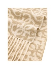 Sciarpa Donna Guess Scarf 40 X 180 4 G Maxi Logo Taupe