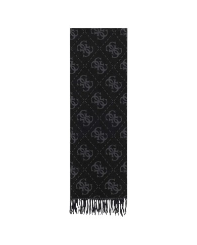 Sciarpa Donna Guess Scarf 70 x 190 4 G Maxi Logo Coal Black
