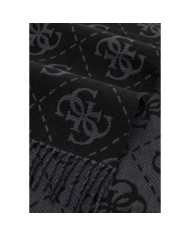 Sciarpa Donna Guess Scarf 70 x 190 4 G Maxi Logo Coal Black