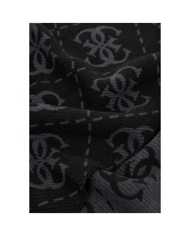 Sciarpa Donna Guess Scarf 70 x 190 4 G Maxi Logo Coal Black