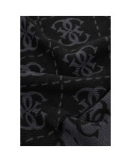 Sciarpa Donna Guess Scarf 70 x 190 4 G Maxi Logo Coal Black