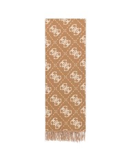 Sciarpa Donna Guess Scarf 70 x 190 4 G Maxi Logo Latte Beige