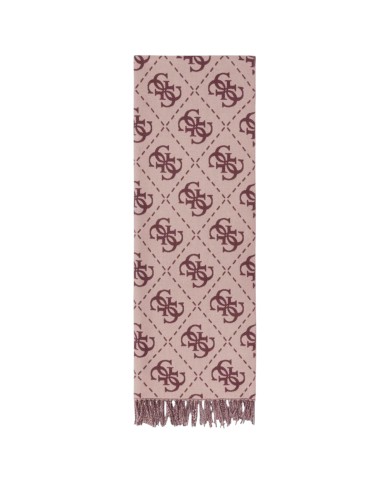 Sciarpa Donna Guess Scarf 70 x 190 4 G Maxi Logo Pink Cinnamon