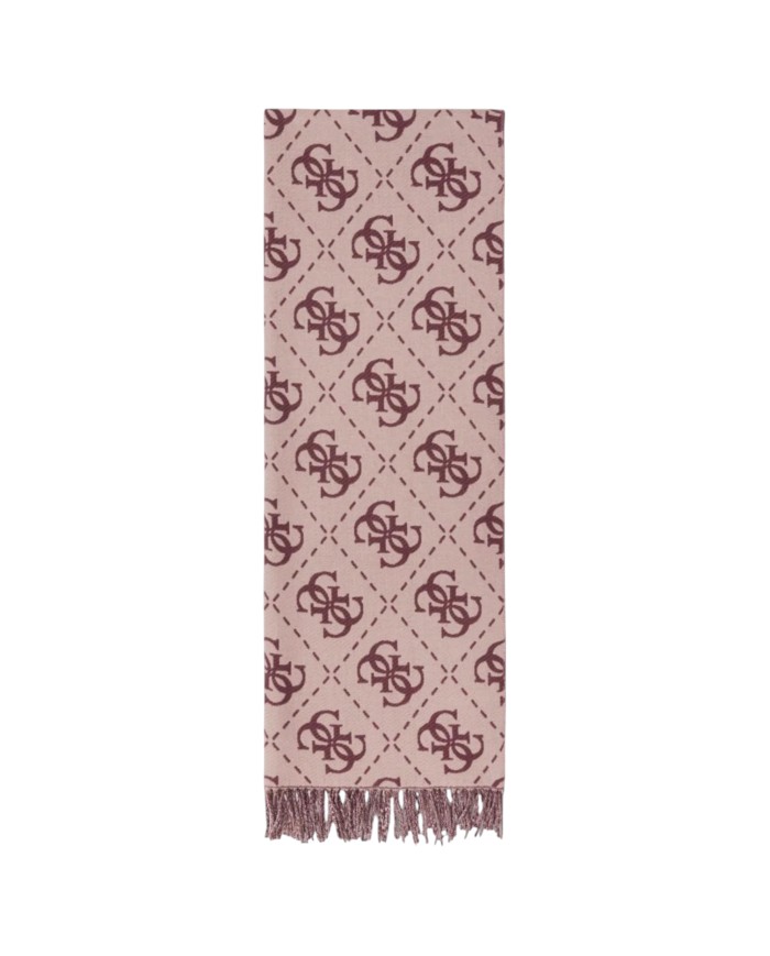 Sciarpa Donna Guess Scarf 70 x 190 4 G Maxi Logo Pink Cinnamon