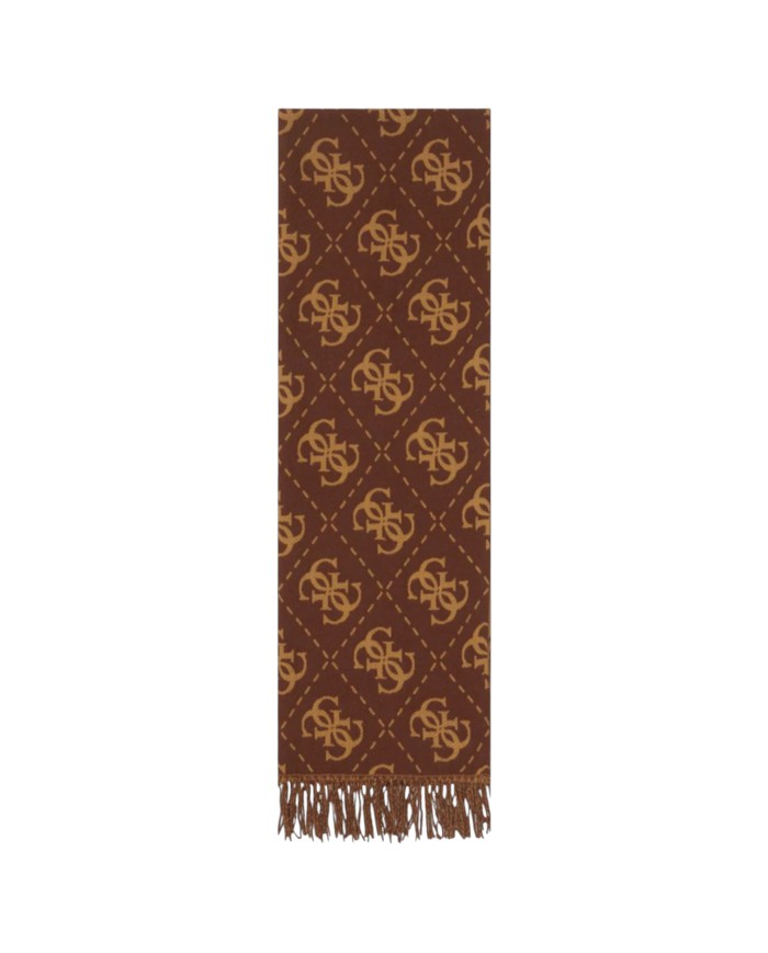 Sciarpa Donna Guess Scarf 70 x 190 4 G Maxi Logo Brown