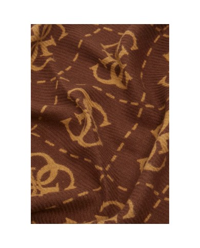 Sciarpa Donna Guess Scarf 70 x 190 4 G Maxi Logo Brown