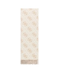 Sciarpa Donna Guess Scarf 70 x 190 4 G Maxi Logo Bone White