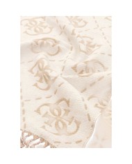 Sciarpa Donna Guess Scarf 70 x 190 4 G Maxi Logo Bone White