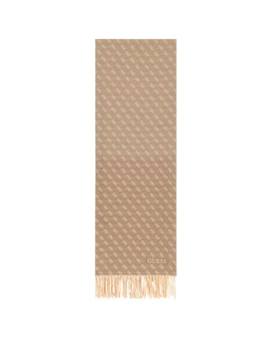 Sciarpa Donna Guess Scarf 60 x 190 4 G Logo Taupe Multi