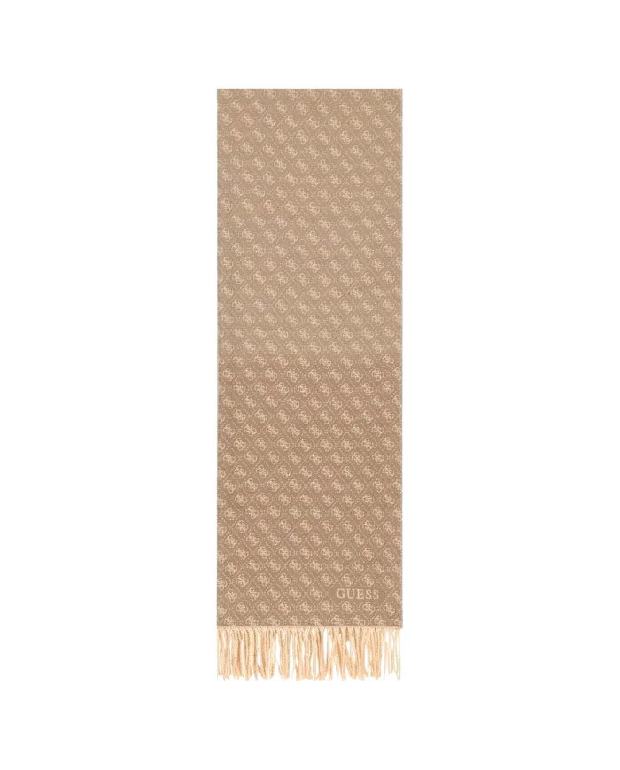 Sciarpa Donna Guess Scarf 60 x 190 4 G Logo Taupe Multi