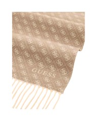 Sciarpa Donna Guess Scarf 60 x 190 4 G Logo Taupe Multi
