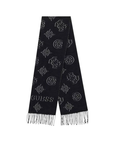 Sciarpa Donna Guess Scarf 60 x 175 4 G Logo Peony Black