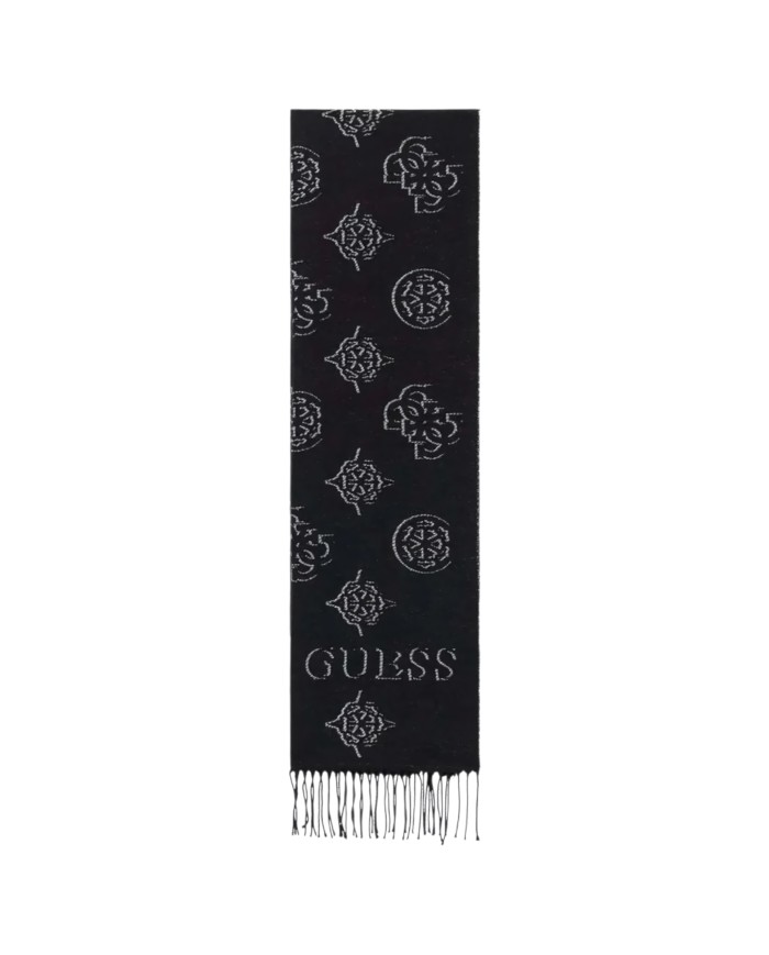 Sciarpa Donna Guess Scarf 60 x 175 4 G Logo Peony Black