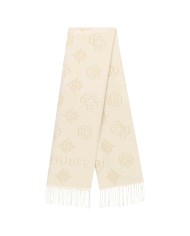 Sciarpa Donna Guess Scarf 60 x 175 4 G Logo Peony Bone White