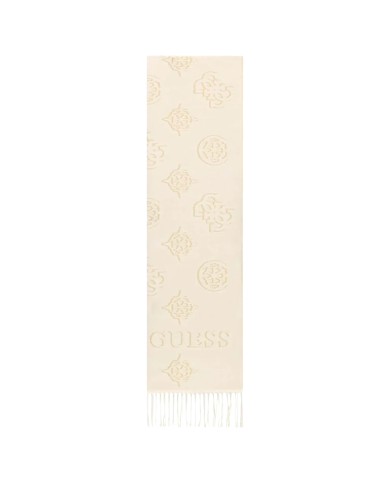 Sciarpa Donna Guess Scarf 60 x 175 4 G Logo Peony Bone White
