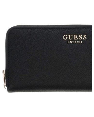 Portafoglio Donna Guess Melody Slg Wallet Leather Black