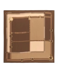 Foulard Donna Guess Kefiah Camden 120 x 120 Espresso Brown