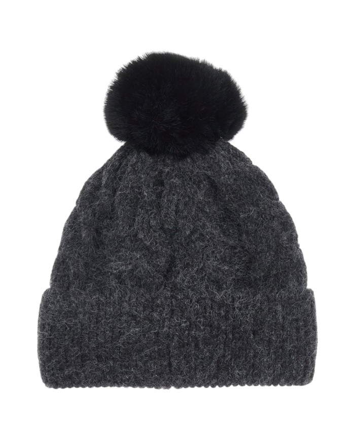 Cappello Donna Guess Knitted Beanie Coal Black